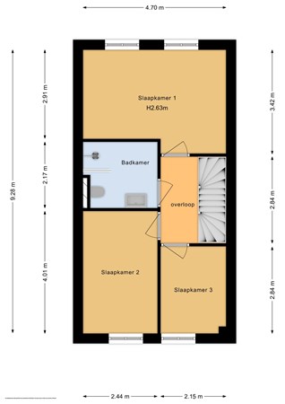 Floorplan - Oude Boterdijk 1B, 6582 AS Heumen